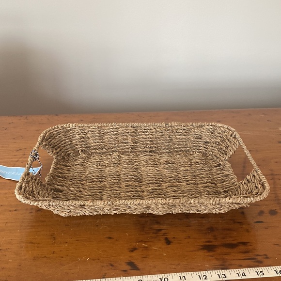 Draper James Storage & Organization Nwt Natural Fiber Woven Tray